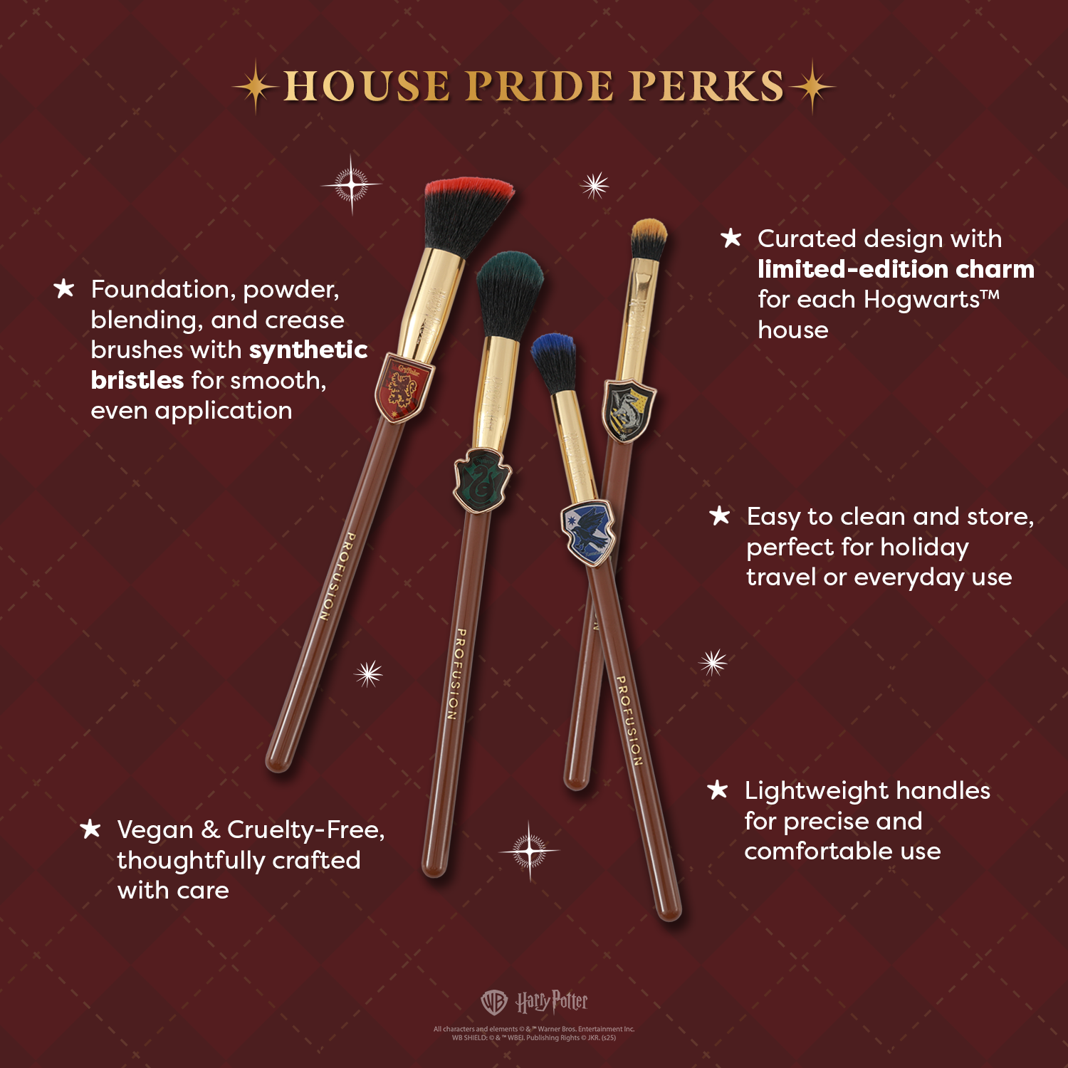 Harry Potter | House Champions Face & Eye Brush Set