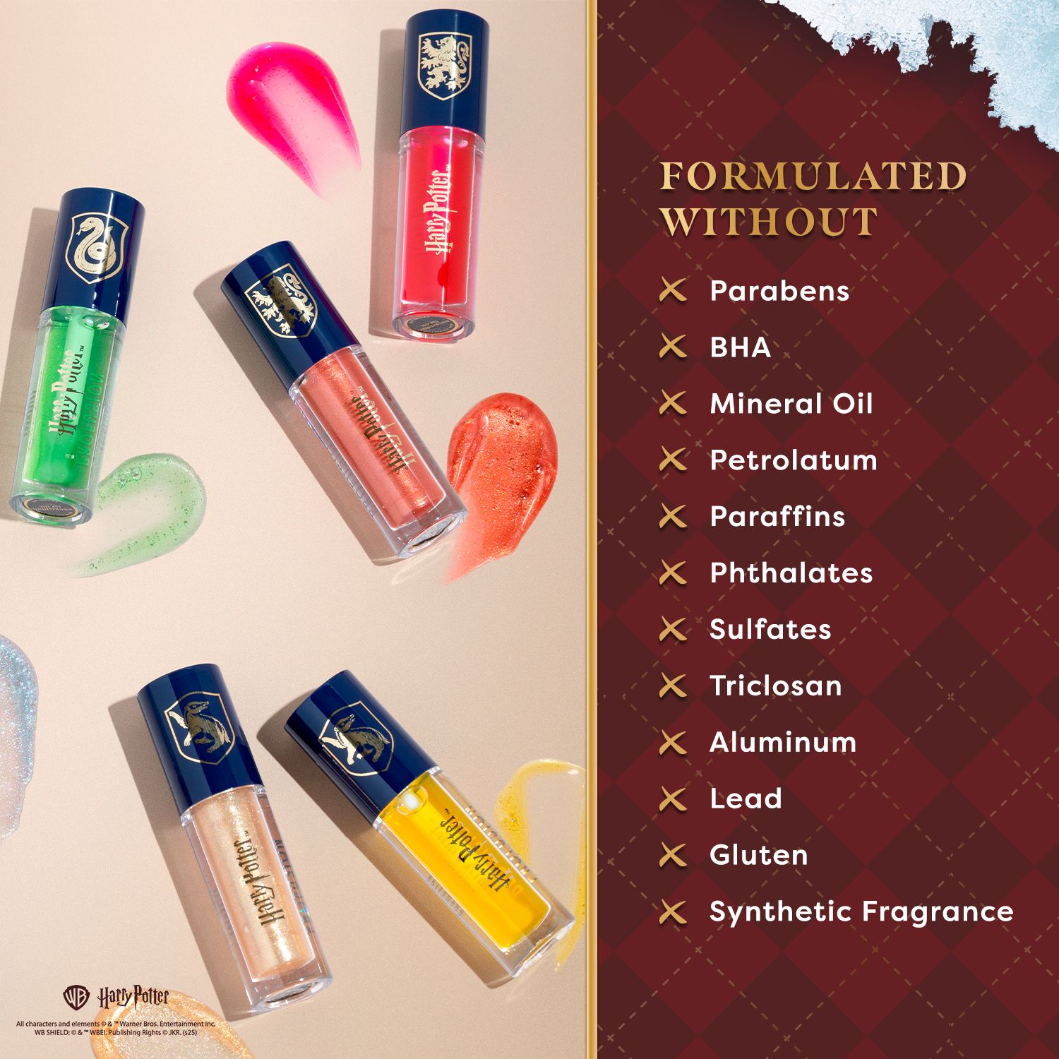 Harry Potter | Gryffindor™ Slytherin™ Hufflepuff™ Raven Claw™ Lip Duo Set
