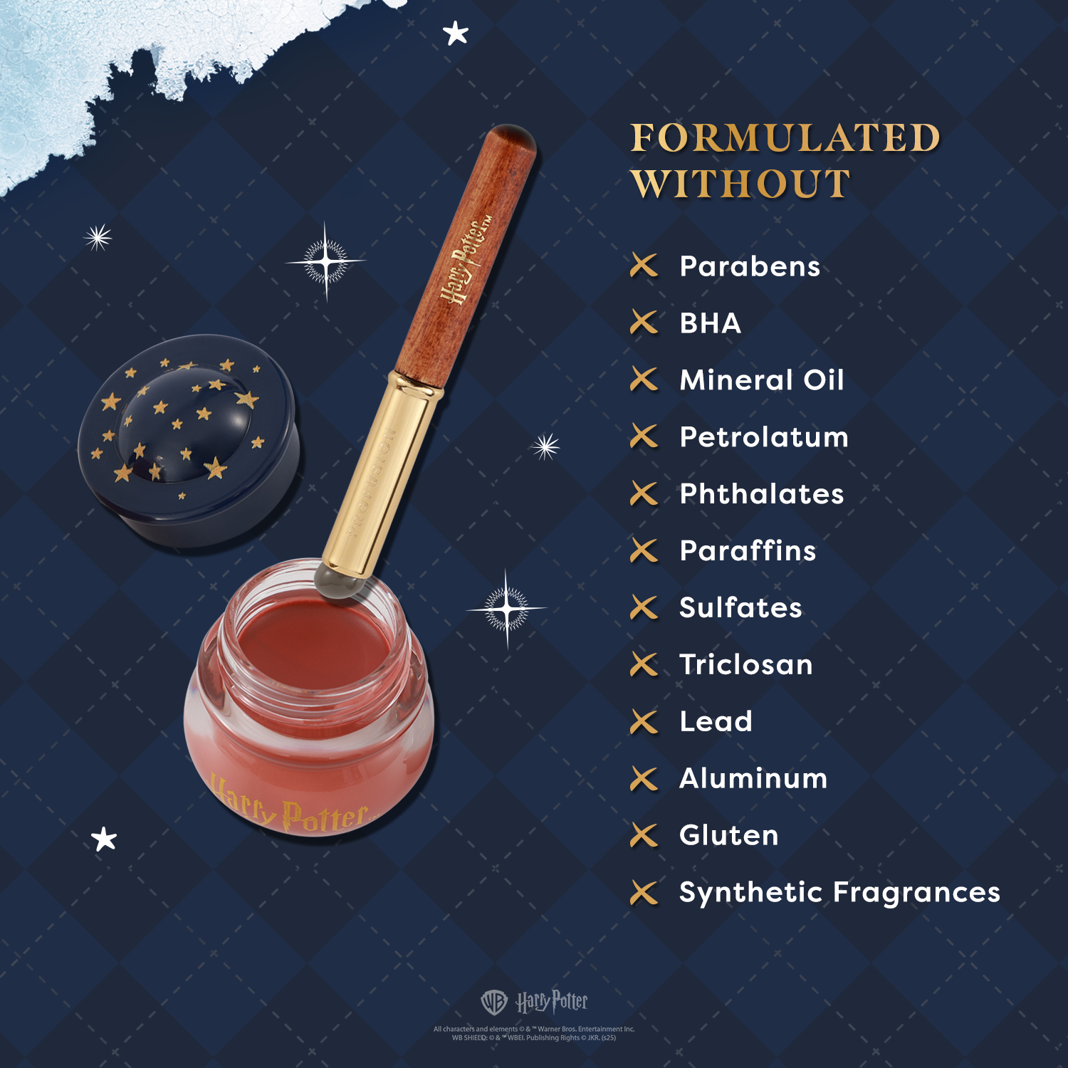 Harry Potter | Yule Ball Blush Lip & Cheek Blurring Pot & Silicone Applicator