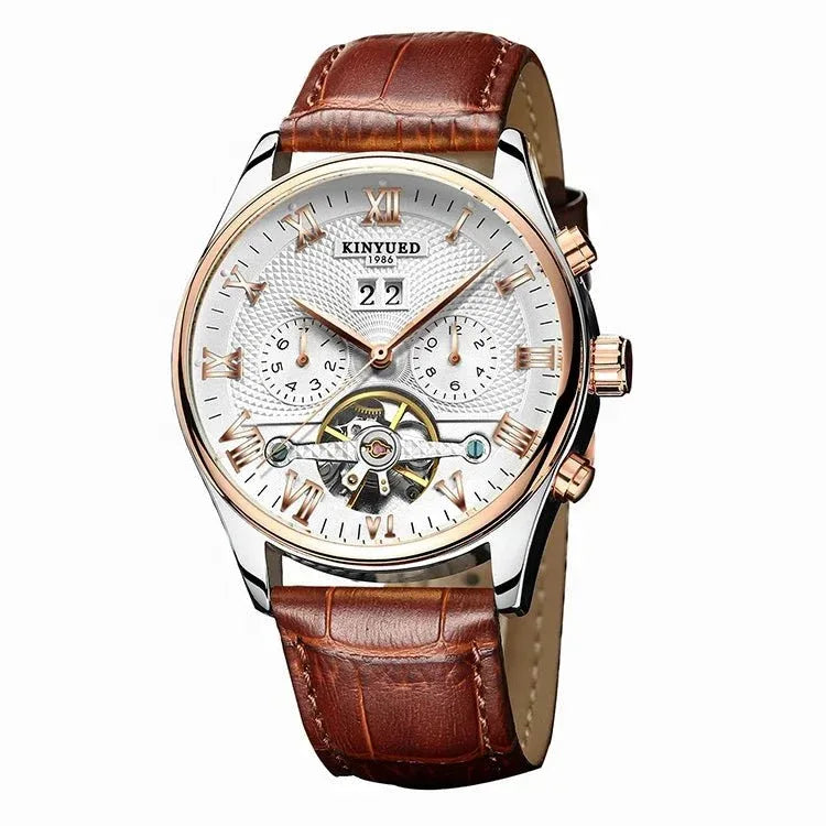 Top Brand Luxury Men's Watches - Waterproof Sport Automatic Mechanical Tourbillon Hollow Out Watch