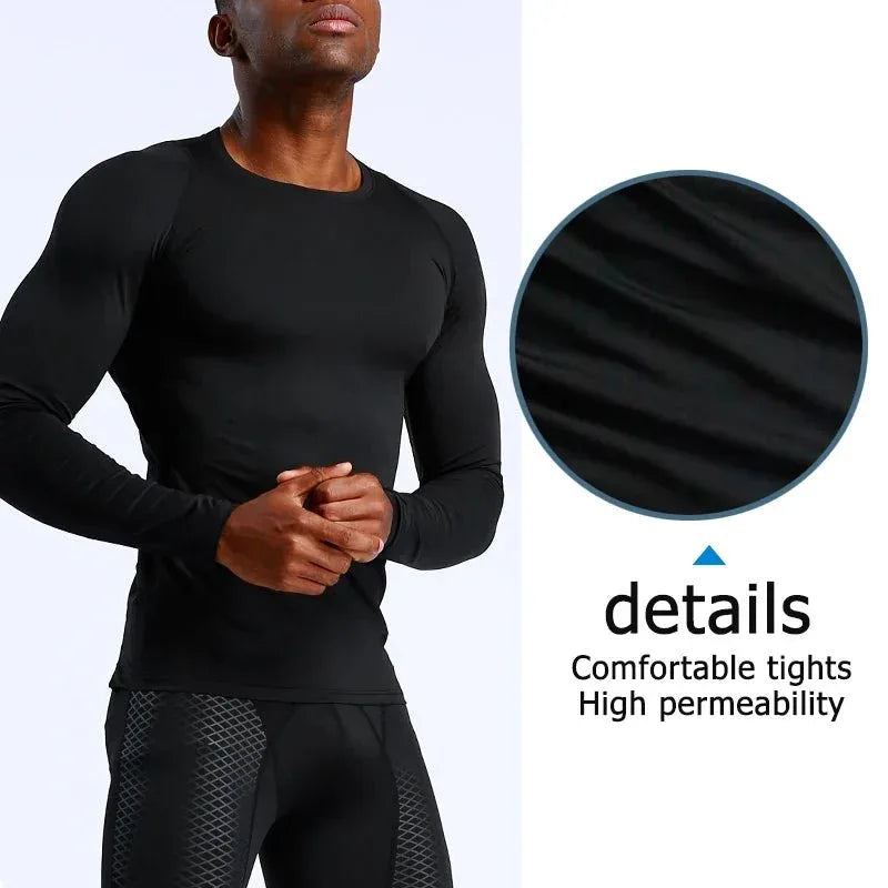 Long Sleeve Gymwear Men's T-shirt | Fitness Sportswear