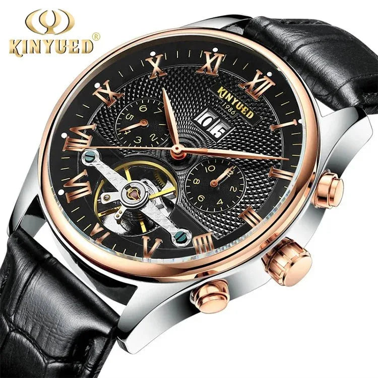 Top Brand Luxury Men's Watches - Waterproof Sport Automatic Mechanical Tourbillon Hollow Out Watch