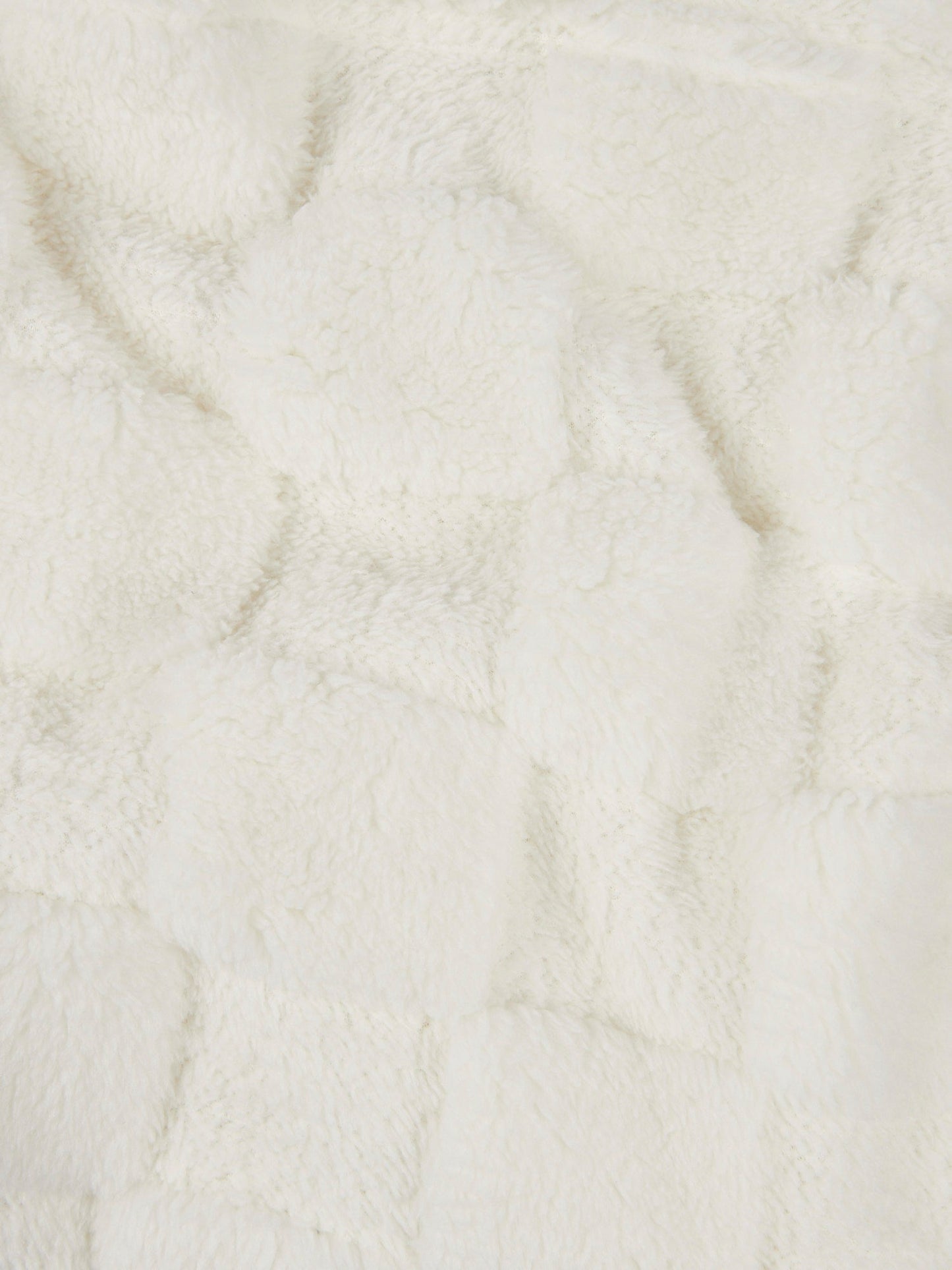 Premium Plush Jacquard Throw in Bright White