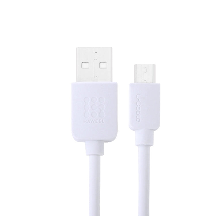 HAWEEL 2m High Speed Micro USB to USB Data Sync Charging Cable, For Galaxy, Huawei, Xiaomi, LG, HTC and other Android Smart Phones(White)
