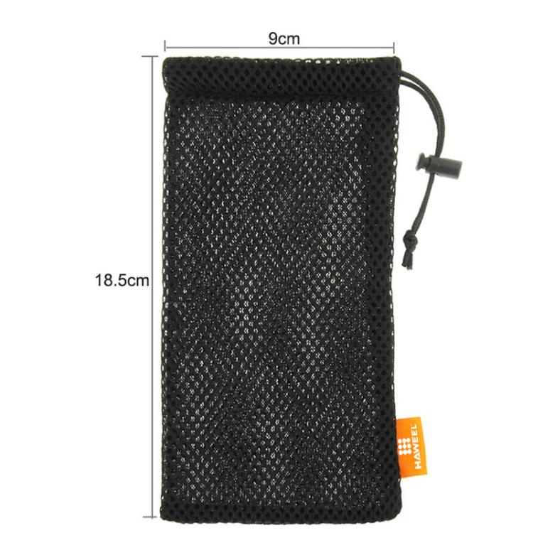HAWEEL Pouch Bag for Smart Phones, Power Bank and other Accessories, Size up to 5.5 inch, 5.5 inch Grey, 5.5 inch Black