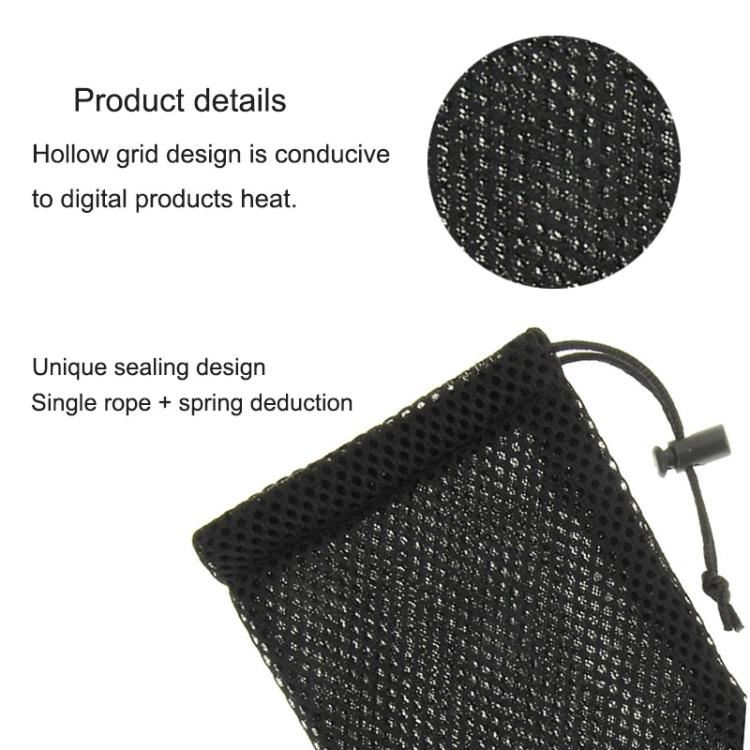 HAWEEL Pouch Bag for Smart Phones, Power Bank and other Accessories, Size up to 5.5 inch, 5.5 inch Grey, 5.5 inch Black