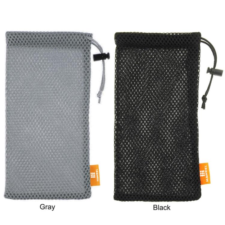 HAWEEL Pouch Bag for Smart Phones, Power Bank and other Accessories, Size up to 5.5 inch, 5.5 inch Grey, 5.5 inch Black