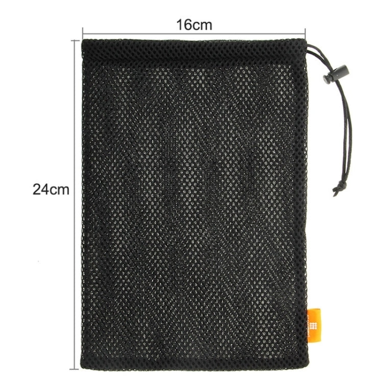HAWEEL Nylon Mesh Drawstring Pouch Bag with Stay Cord for up to 7.9 inch Screen iPad and Tablet, Size: 24cm x 16cm, 7.9 inch