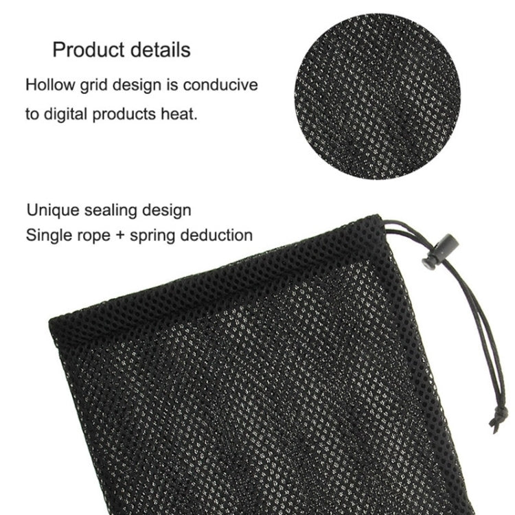 HAWEEL Nylon Mesh Drawstring Pouch Bag with Stay Cord for up to 7.9 inch Screen iPad and Tablet, Size: 24cm x 16cm, 7.9 inch