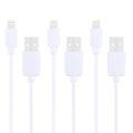 3 PCS HAWEEL 1m High Speed 8 pin to USB Sync and Charging Cable Kit for iPhone, iPad, 3pcs