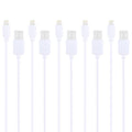 5 PCS HAWEEL 1m High Speed 8 pin to USB Sync and Charging Cable Kit for iPhone, iPad