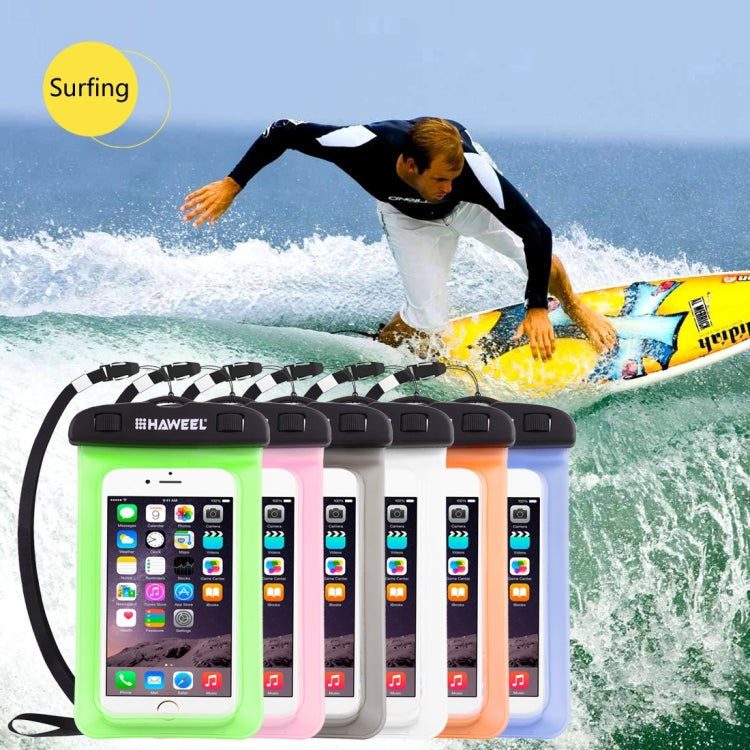 HAWEEL Transparent Universal Waterproof Bag with Lanyard for iPhone, Galaxy, Huawei, Xiaomi, LG, HTC and Other Smart Phones(Transparent)