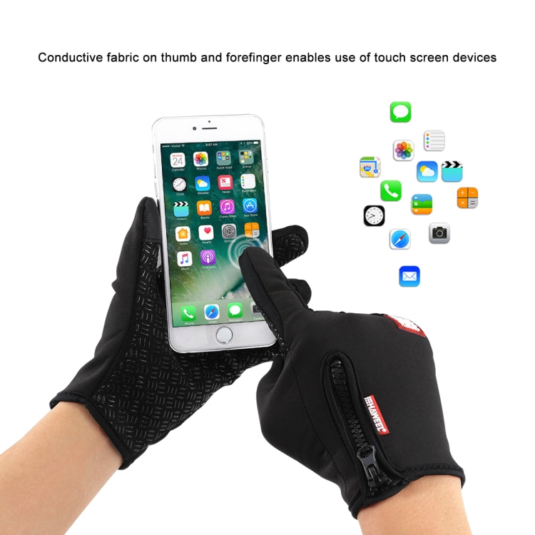 HAWEEL Men's Winter Touch Screen Gloves for Outdoor Sports, Full Finger, Windproof