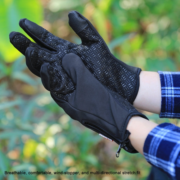 HAWEEL Men's Winter Touch Screen Gloves for Outdoor Sports, Full Finger, Windproof