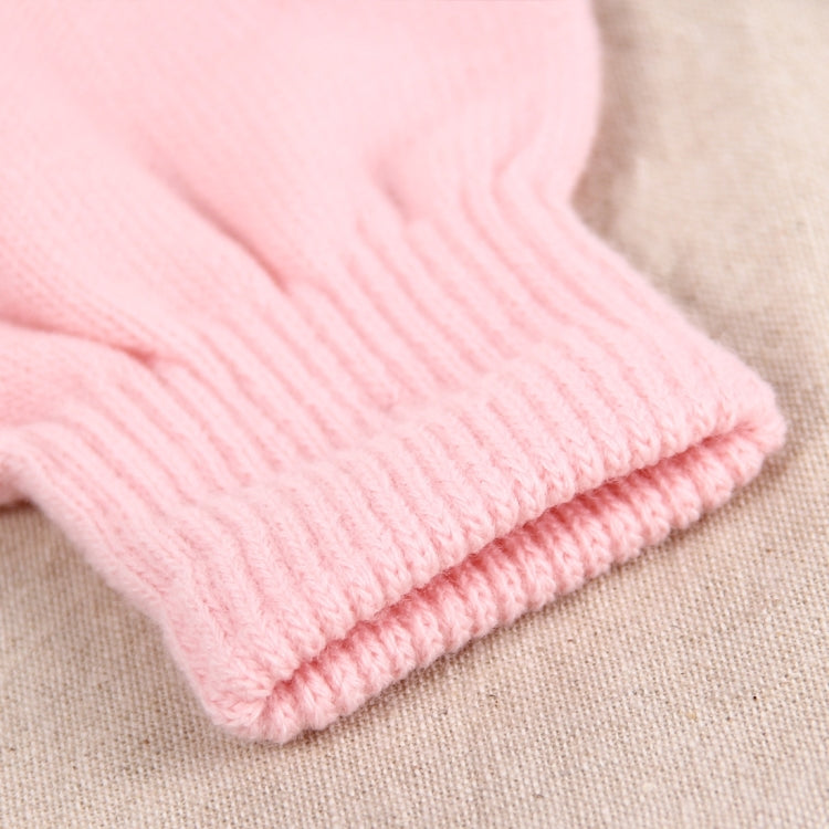 HAWEEL Three Fingers Touch Screen Gloves for Women, For iPhone, Galaxy, Huawei, Xiaomi, HTC, Sony, LG and other Touch Screen Devices(Pink)