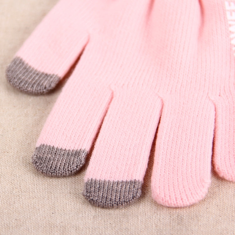 HAWEEL Three Fingers Touch Screen Gloves for Women, For iPhone, Galaxy, Huawei, Xiaomi, HTC, Sony, LG and other Touch Screen Devices(Pink)