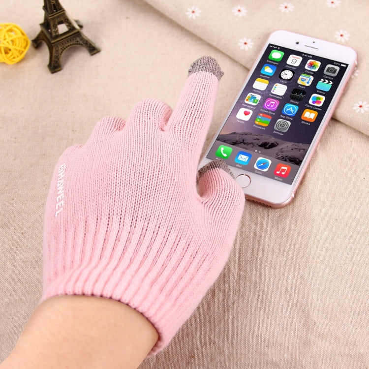 HAWEEL Three Fingers Touch Screen Gloves for Women, For iPhone, Galaxy, Huawei, Xiaomi, HTC, Sony, LG and other Touch Screen Devices(Pink)