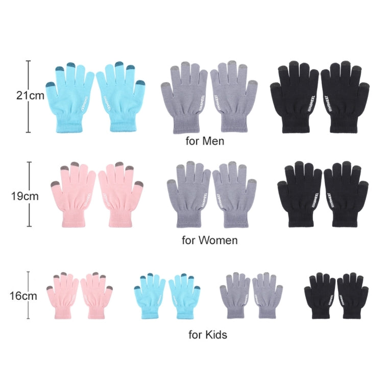 HAWEEL Three Fingers Touch Screen Gloves for Women, For iPhone, Galaxy, Huawei, Xiaomi, HTC, Sony, LG and other Touch Screen Devices(Pink)