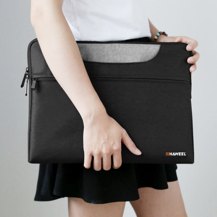 HAWEEL 13.3 inch Laptop Handbag, For Macbook, Samsung, Lenovo, Sony, DELL Alienware, CHUWI, ASUS, HP, 13.3 inch and Below Laptops(Black)