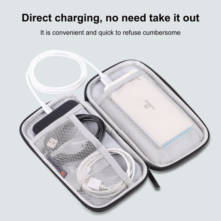HAWEEL Electronic Organizer Storage Bag for Cellphones, Power Bank, Cables, Mouse, Earphones(Black)