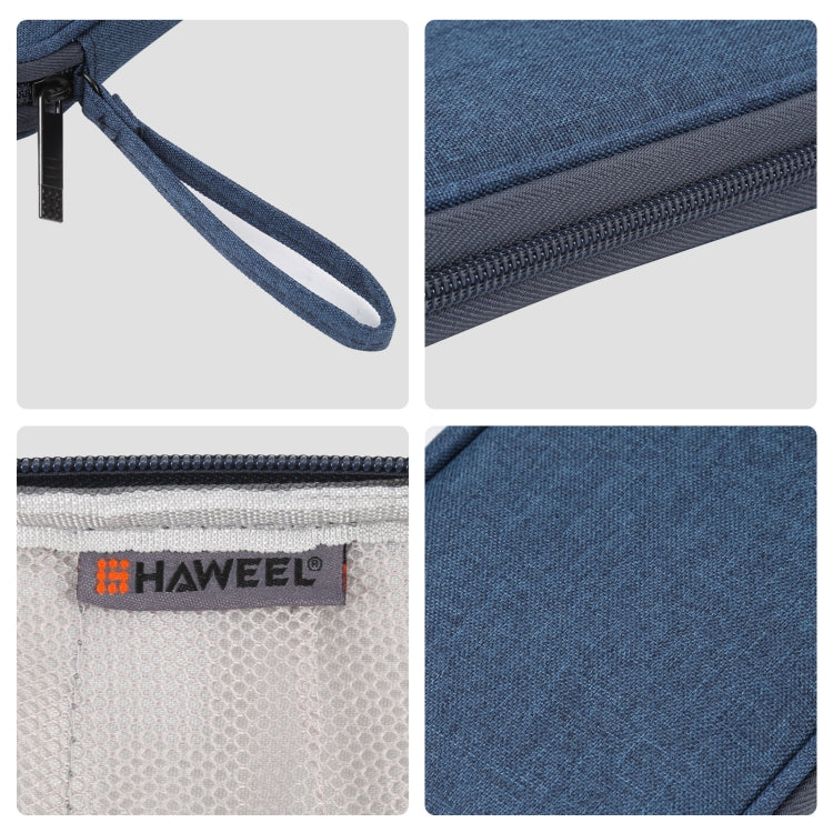 HAWEEL Electronic Organizer Storage Bag for Cellphones, Power Bank, Cables, Mouse, Earphones(Dark Blue)