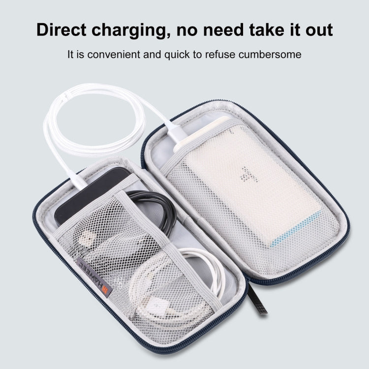 HAWEEL Electronic Organizer Storage Bag for Cellphones, Power Bank, Cables, Mouse, Earphones(Dark Blue)