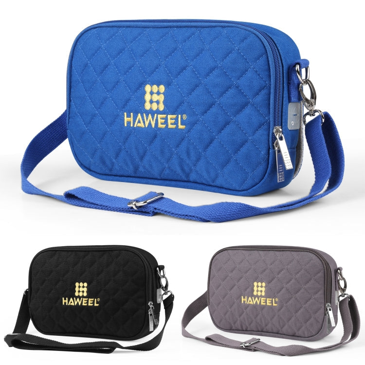 HAWEEL Messenger Shoulder Small Bag Digital Tablet Phone Warmer Storage Bag with Hand Warmer(Grey)