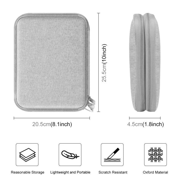 HAWEEL Watch Band Organizer Box Earphones / U Disk / Digital Cable Storage Case (Grey)