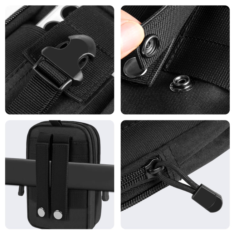 HAWEEL Hiking Belt Waist Bag Outdoor Sport Motorcycle Bag 7.0 inch Phone Pouch (Black)