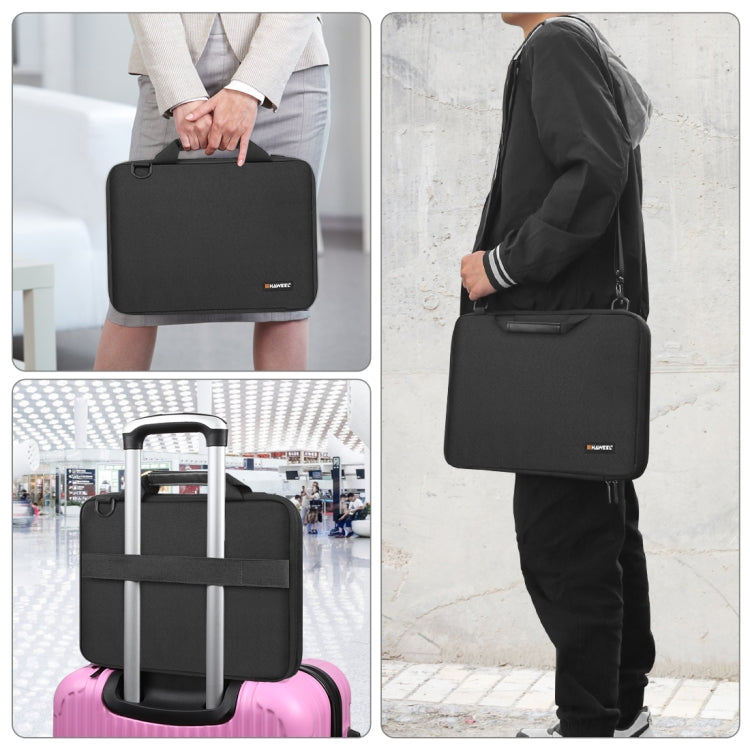 HAWEEL 13.0 inch-14.0 inch Briefcase Crossbody Laptop Bag For Macbook, Lenovo Thinkpad, ASUS, HP(Black)
