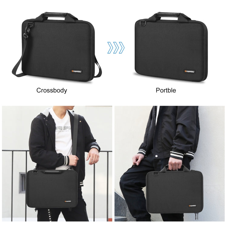 HAWEEL 14.0 inch -16.0 inch Briefcase Crossbody Laptop Bag For Macbook, Lenovo Thinkpad, ASUS, HP(Black)
