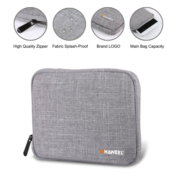 HAWEEL 7.9 inch Sleeve Case Zipper Briefcase Carrying Bag, For iPad mini 4 / iPad mini 3 / iPad mini 2 / iPad mini, Galaxy, Lenovo, Sony, Xiaomi, Huawei 7.9 inch Tablets(Grey)