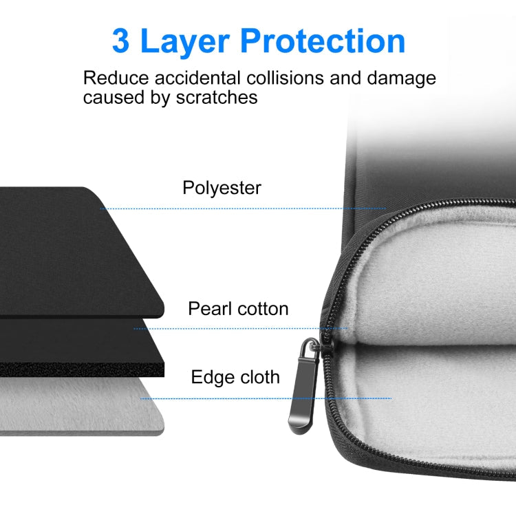 HAWEEL 15.0 inch Sleeve Case Zipper Briefcase Laptop Carrying Bag, For Macbook, Samsung, Lenovo, Sony, DELL Alienware, CHUWI, ASUS, HP, 15 inch and Below Laptops(Black)