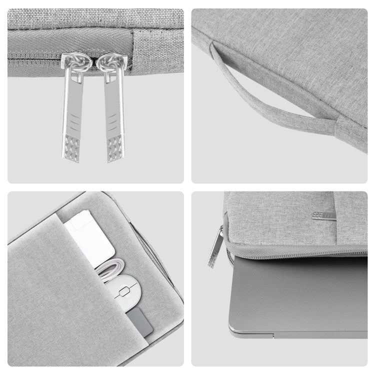 HAWEEL Laptop Sleeve Case Zipper Briefcase Bag with Handle for 12.5-13.5 inch Laptop(Grey)