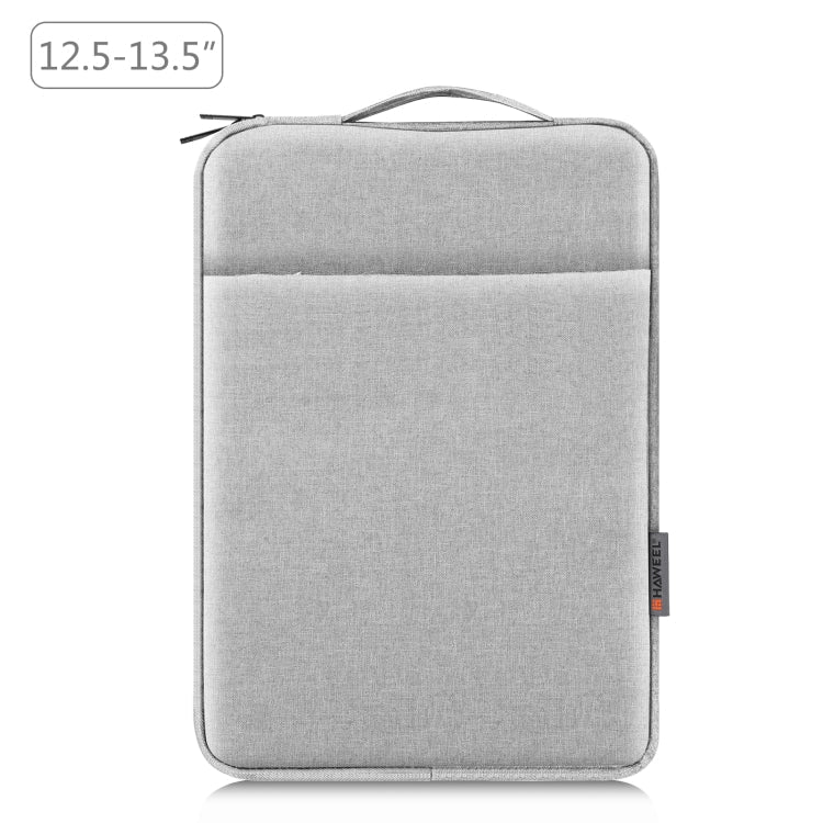HAWEEL Laptop Sleeve Case Zipper Briefcase Bag with Handle for 12.5-13.5 inch Laptop(Grey)