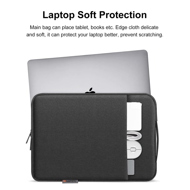 HAWEEL Laptop Sleeve Case Zipper Briefcase Bag with Handle for 15-16.7 inch Laptop (Black)
