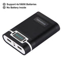 HAWEEL DIY 4 x 18650 Battery (Not Included) 10000mAh Power Bank Shell Box with 2 x USB Output & Display for iPhone, Galaxy, Sony, HTC, Google, Huawei, Xiaomi, Lenovo and other Smartphones, DIY 4 x 18650 10000mAh  Battery (US)                           ...
