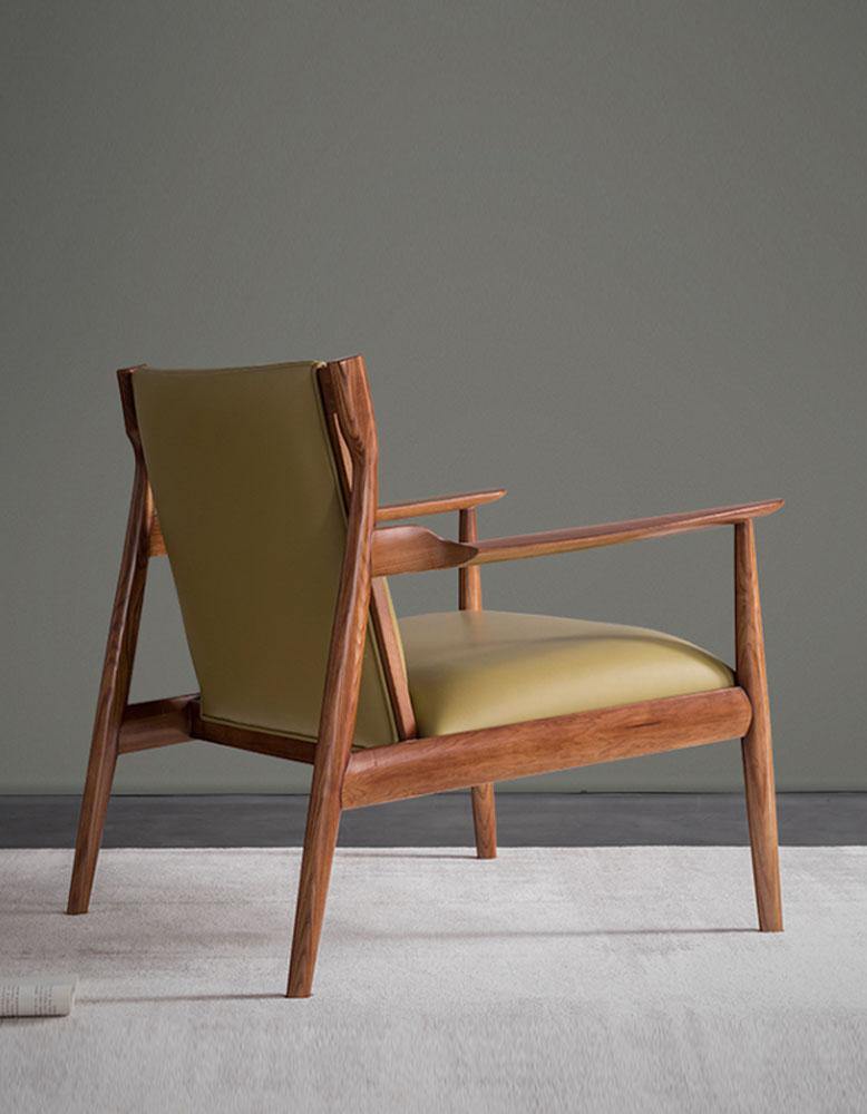 Classic Hans W CH65 Claude Easy Armchair, Solid Wood