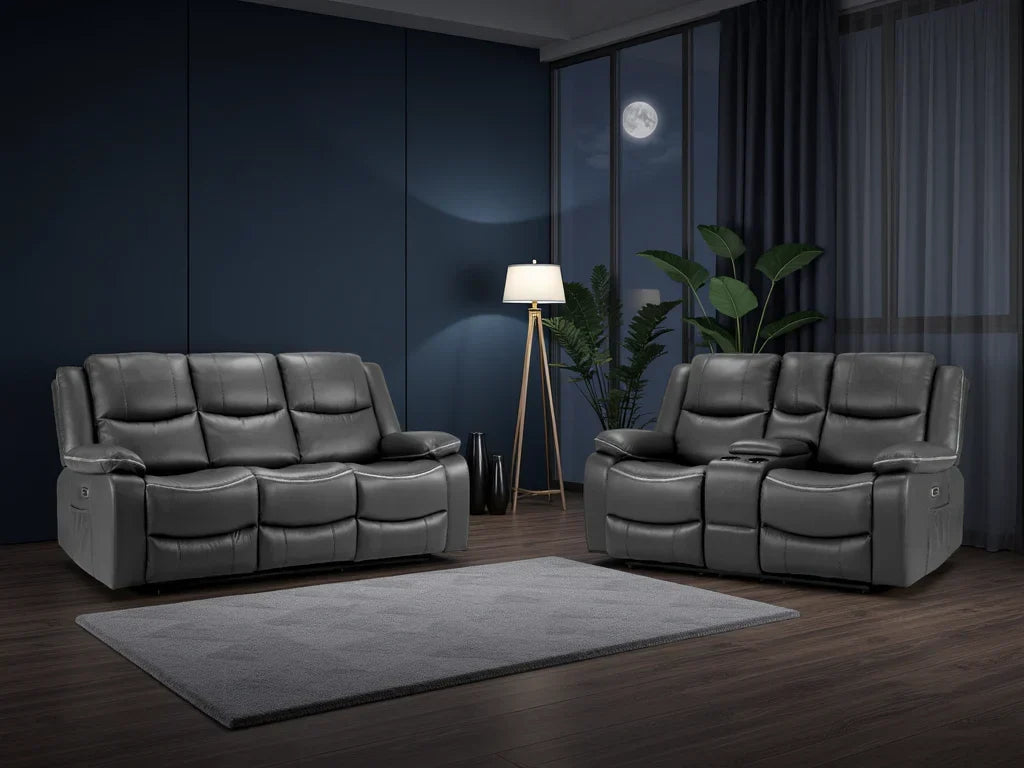 Harald  Electric Recliner Sofa Set: Luxurious 3+2 Seater for Ultimate Comfort