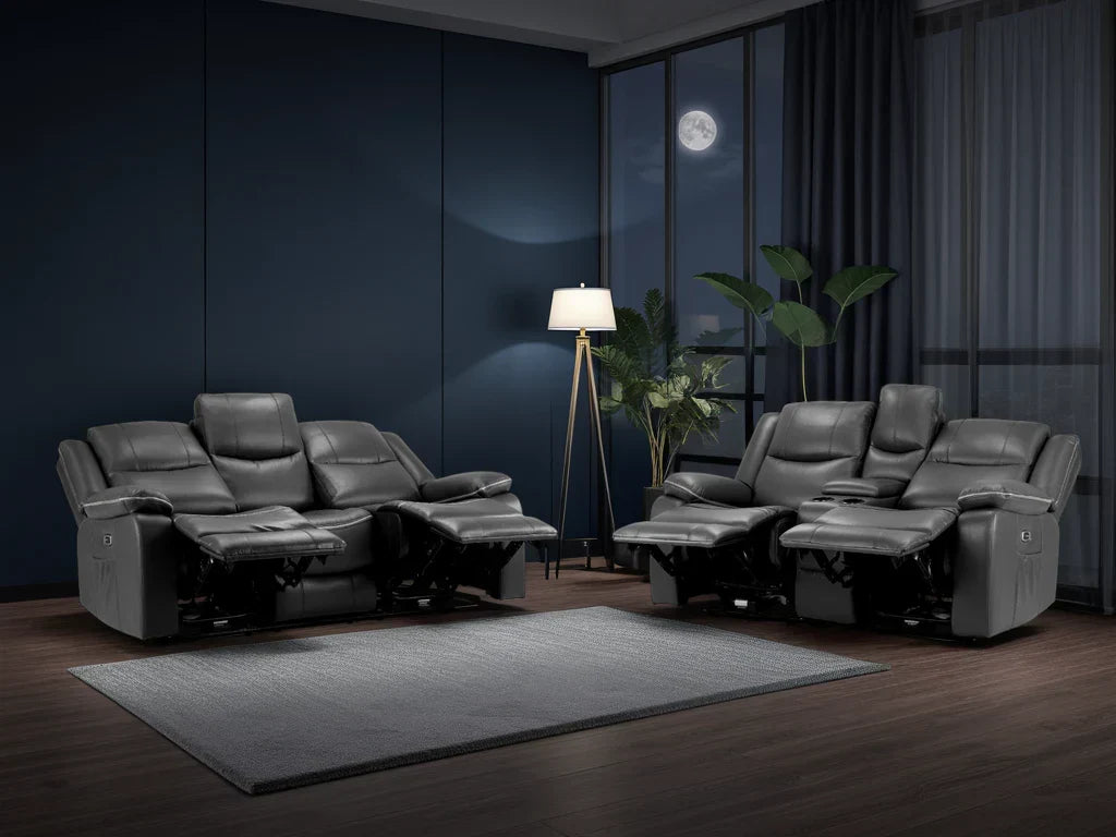 Harald  Electric Recliner Sofa Set: Luxurious 3+2 Seater for Ultimate Comfort