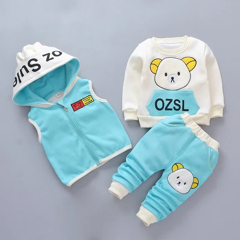 3-Piece Animal Print Baby & Toddler Clothing Set | Unisex | 9M–4T | Cotton Mix