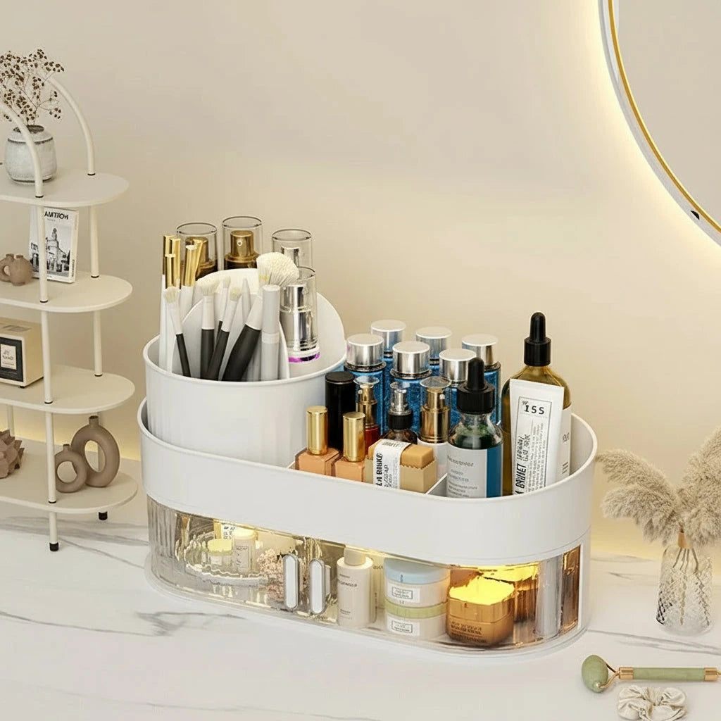 Multi-layer Dustproof Desktop Vanity Storage Organizer