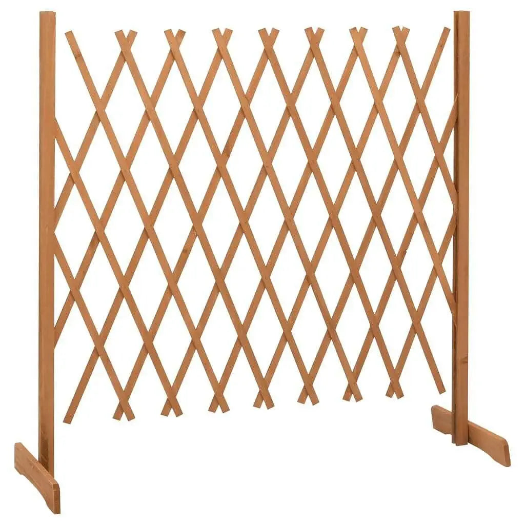 W2B VidaXL Orange Garden Trellis Fence 70.9"x39.4" Solid Firwood Easy Vintage Modern Easily Assembled PVC for Home Farm Use