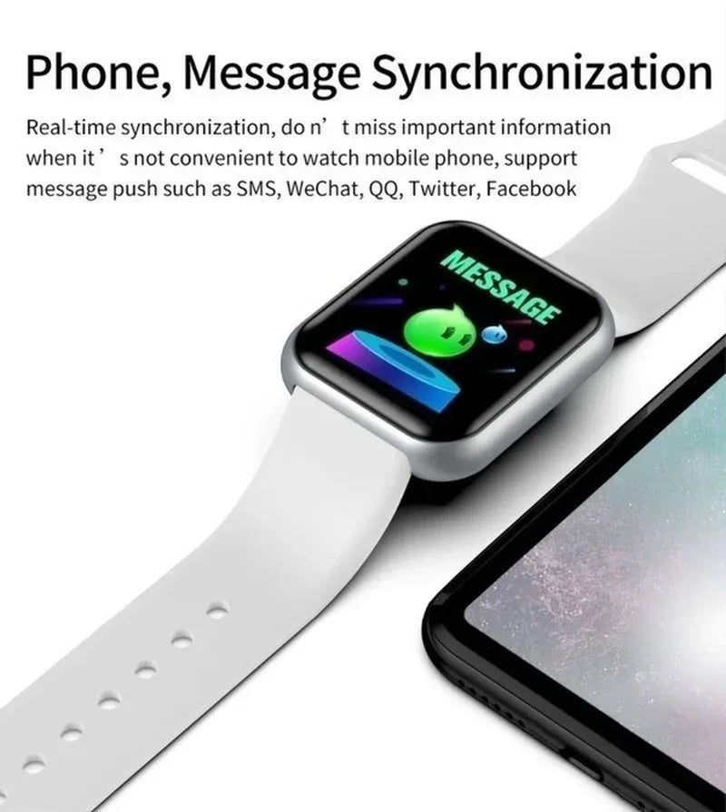 D20 Y68 Smart Watch, Waterproof Fitness Tracker for Android and iOS