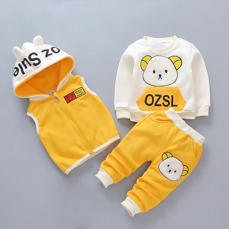 3-Piece Animal Print Baby & Toddler Clothing Set | Unisex | 9M–4T | Cotton Mix