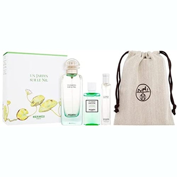 Hermès Un Jardin Sur Le Nil Gift Set 100ml EDT + 15ml EDT + 40ml Shower Gel