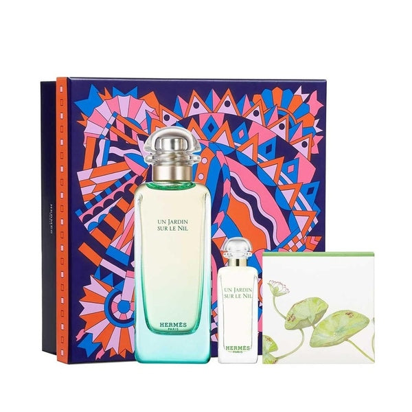 Hermès Un Jardin Sur Le Nil Gift Set 100ml EDT + 7.5ml EDT + 50g Soap