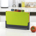 Indexed Chopping Board Set - 4 Eco-Friendly PP Plastic Boards with Color-Coded Indexing