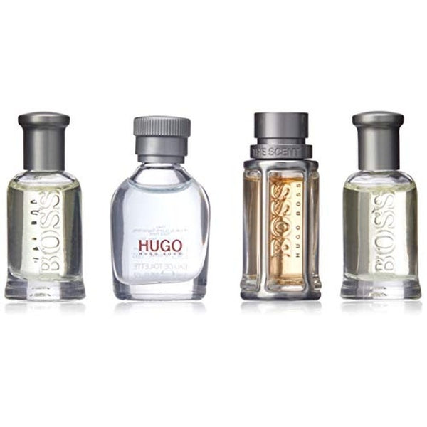 Hugo Boss Miniature Gift Set 2 x 5ml Boss Bottled EDT + 5ml Hugo Man EDT + 5ml Boss The Scent EDT