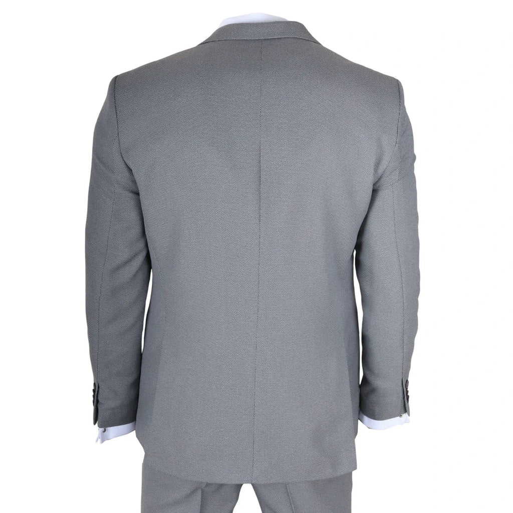 IM47 - Men's 3 Piece Grey Tailored Fit Suit